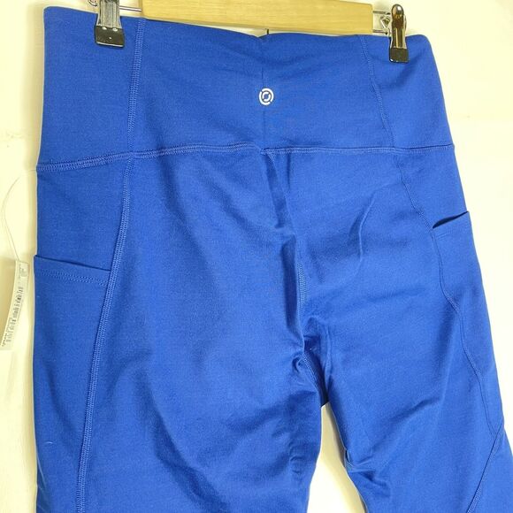 New Women Leggings Large High Waist Navy Blue Side Pocket All Day Comfort New - Picture 6 of 16